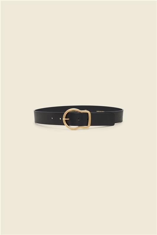 CPH BOLD STATEMENTS belt 4cm pure black
