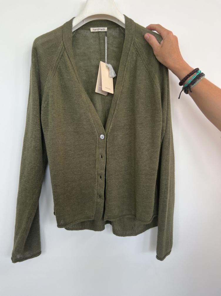 Cardigan Leinen white
