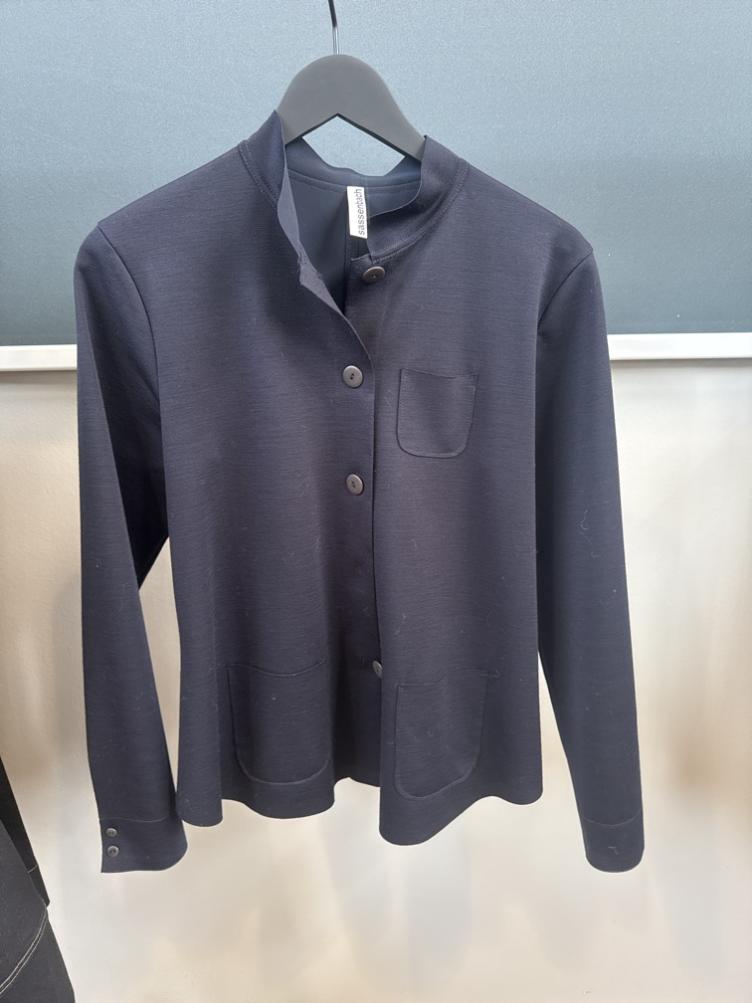 Jacke Ioni Strick blau