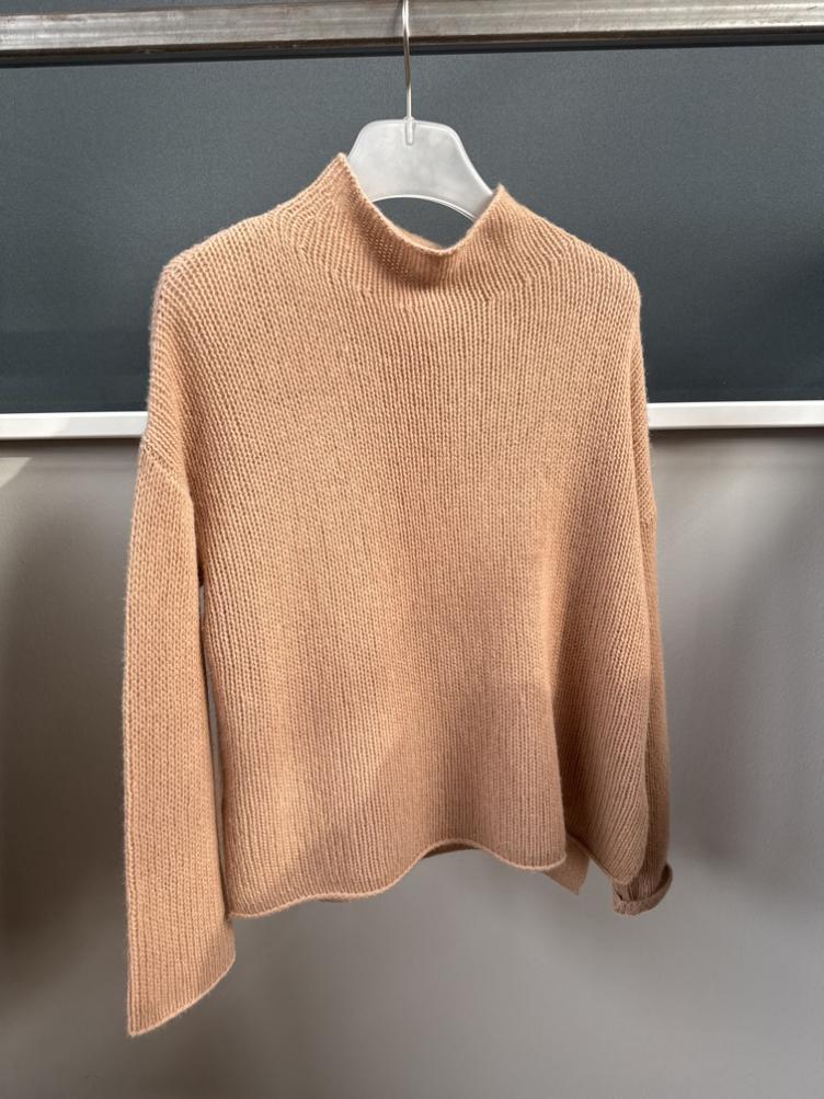 Stehkragen Pulli light grey