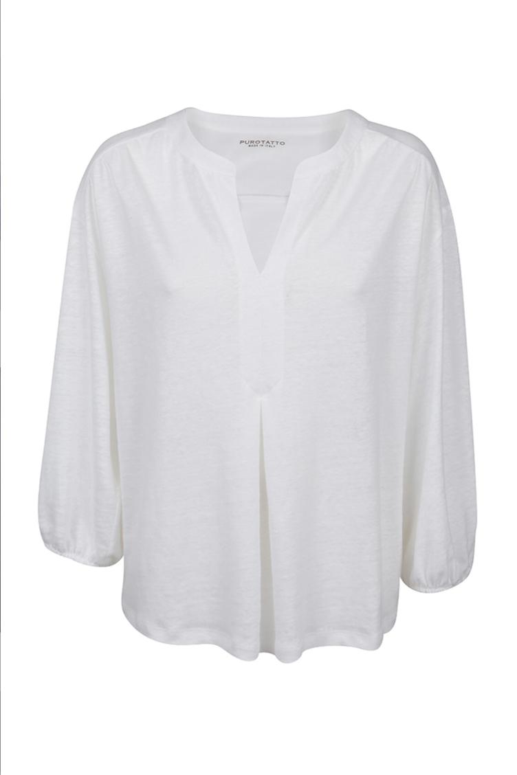 Leinenbluse weiss