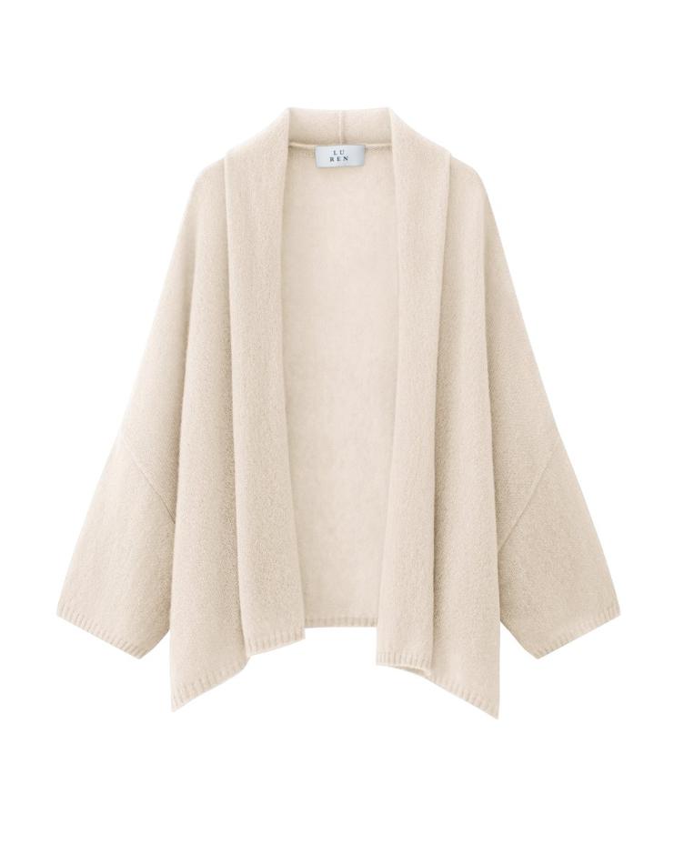 Strickjacke Hinganbene natur