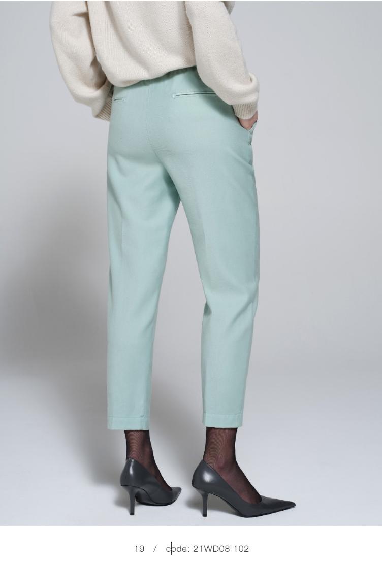 Hose gewaschene Wolle choco - 1