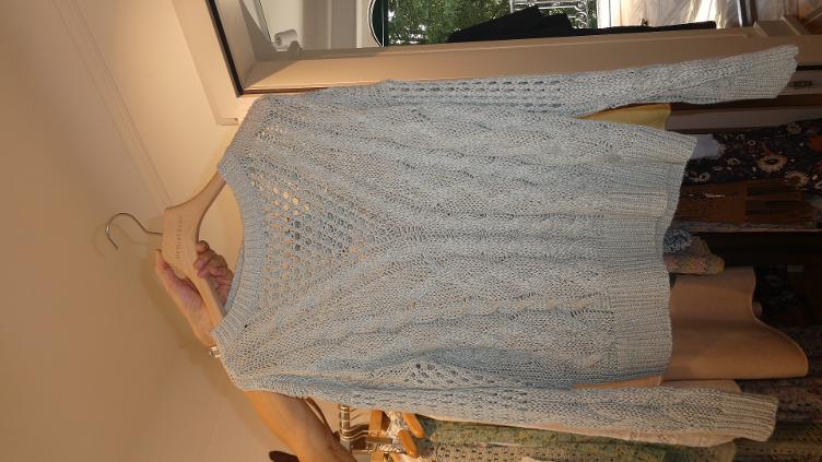 Leinen Pulli natur