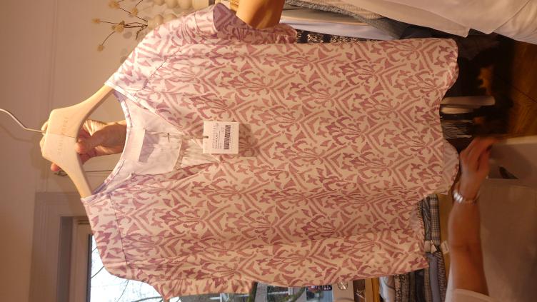 Top ornament print violet