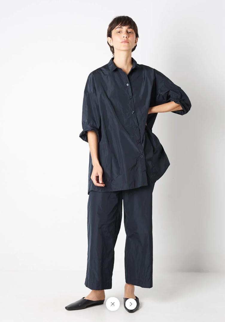 Oversize bluse espresso