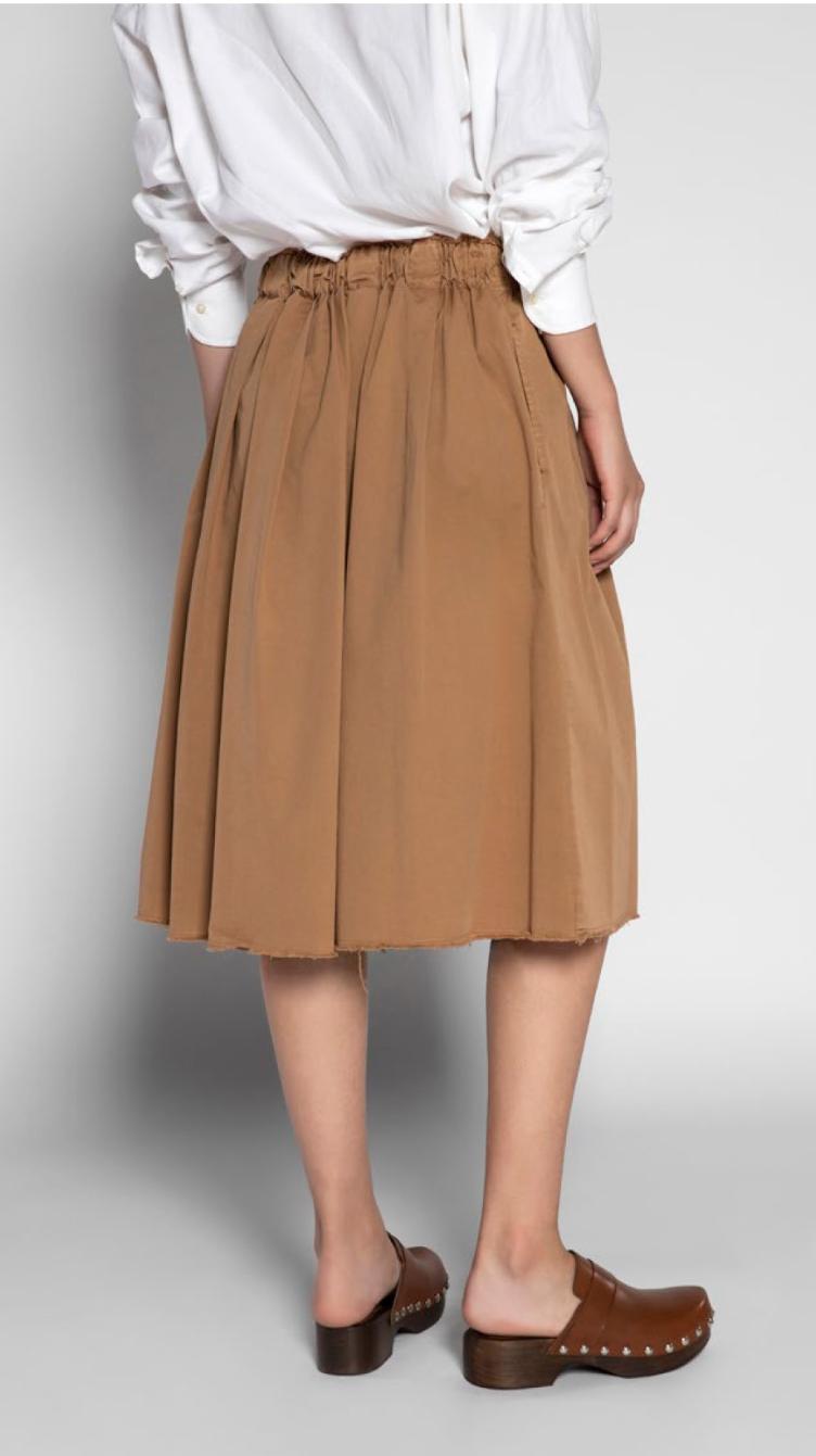 Jupe camel Baumwolle