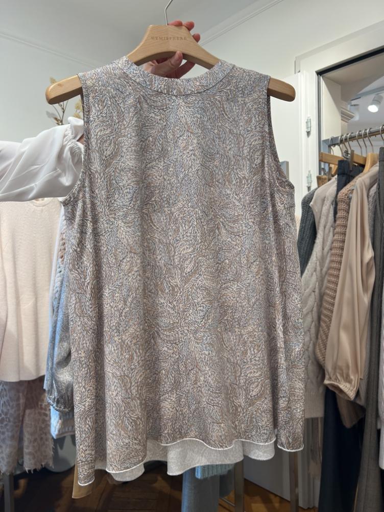 Top Seide fantasy print
