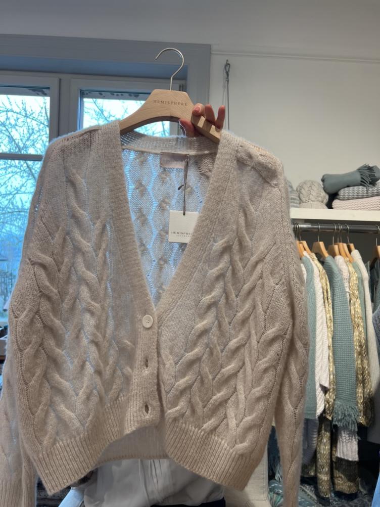Cardigan lurex sand - 0