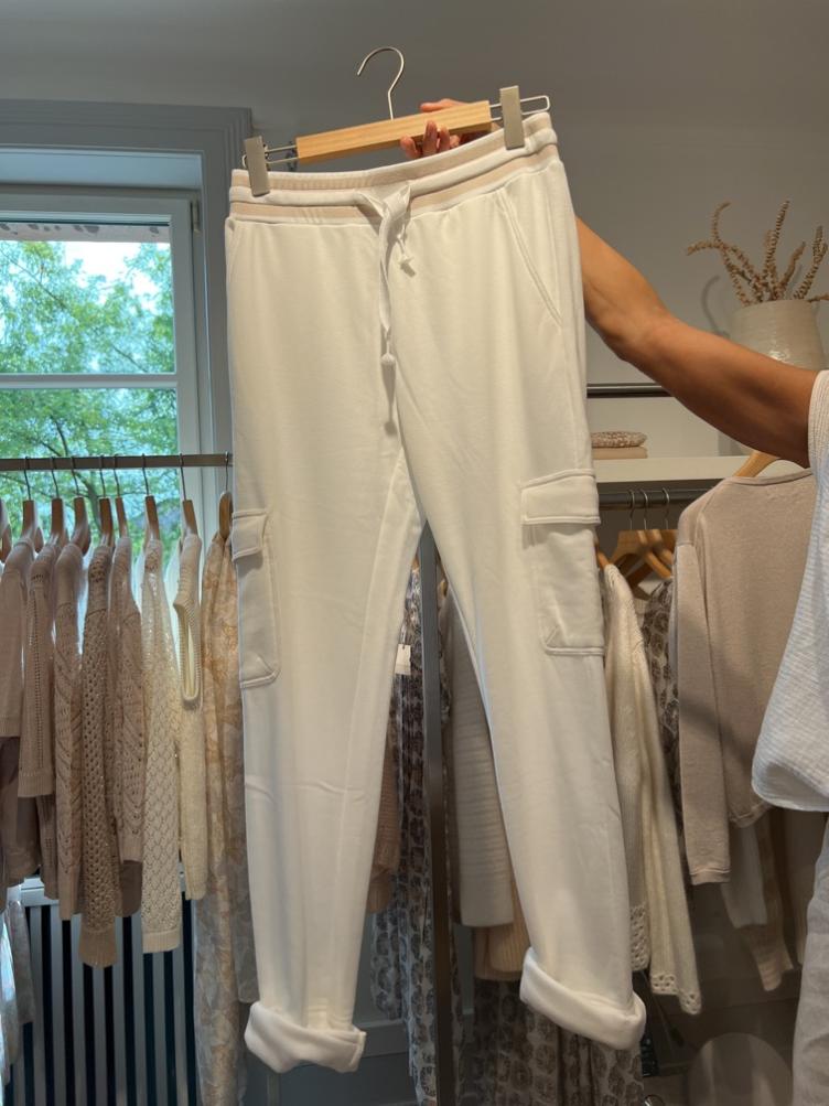 Hose white+beige