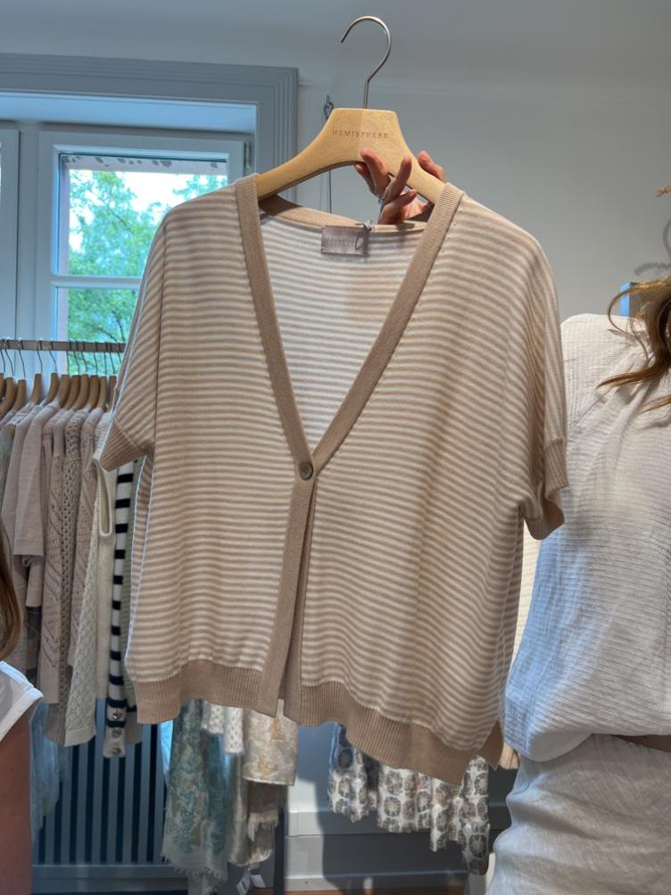 Strickjacke beige