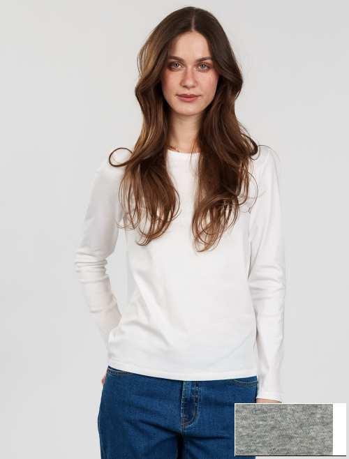 Shirt Langarm hellgrau