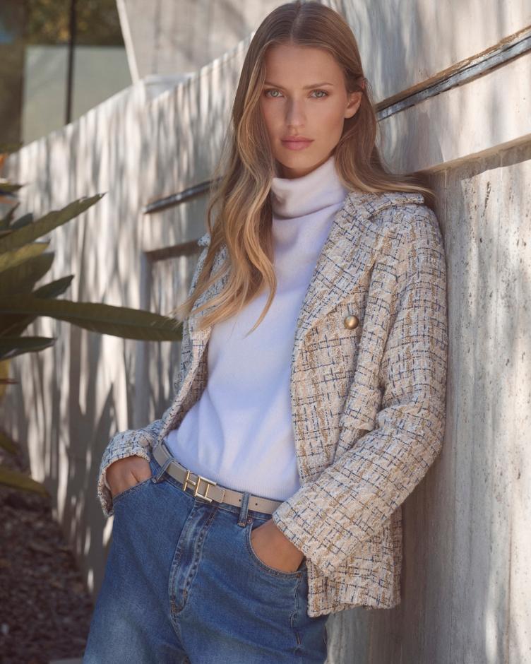 Blazer beige/grau