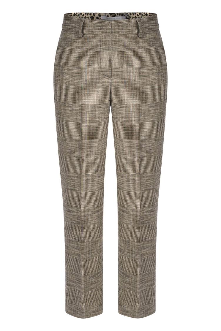 Olessa 7/8 modern check sand/weiss