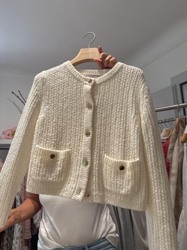 Strickjacke Chanel withe