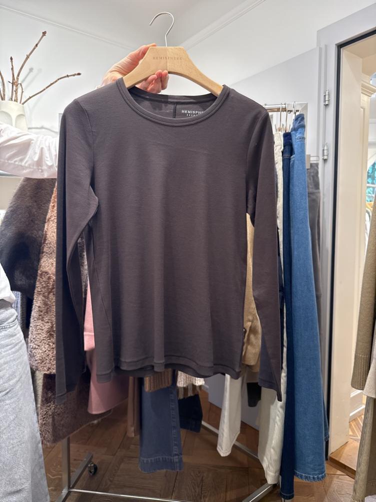 Langarmshirt Candia mocca