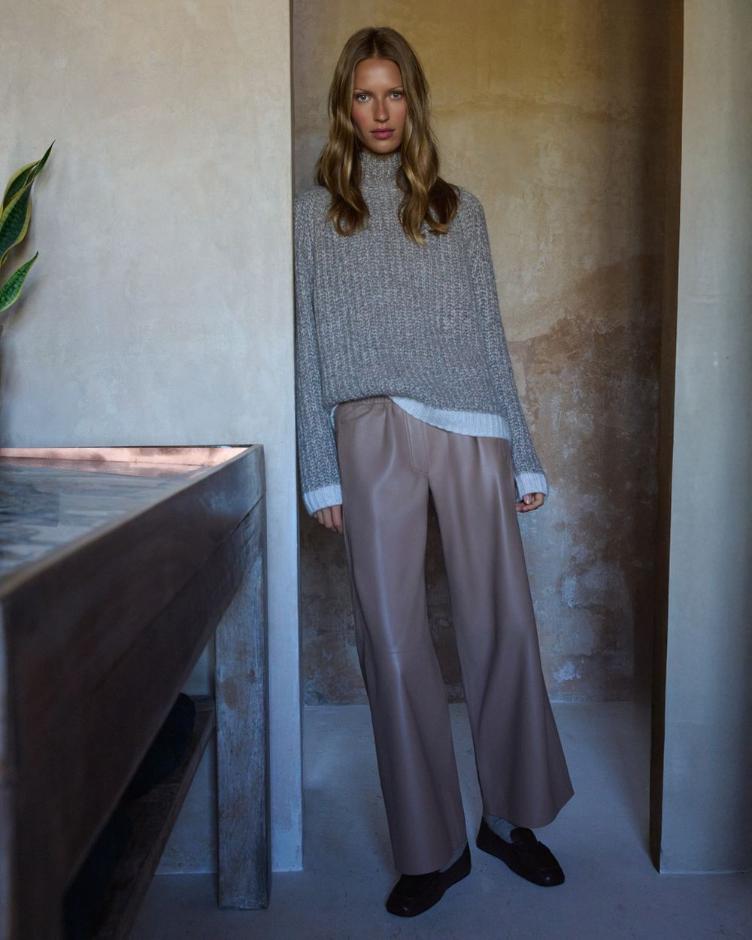 Strickpulli Natur meliert