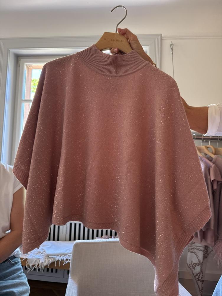 Pullover/Cape Dark Platin