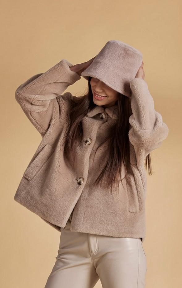 Mimi Kunstfellhut dust grey