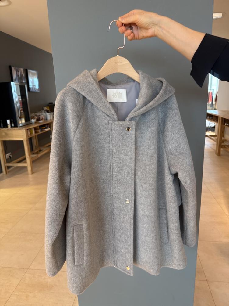 Harper Wollmantel light grey
