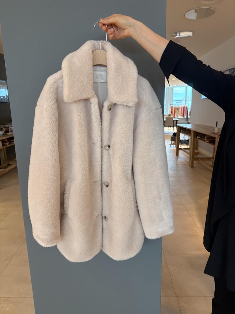 Hey Teddymantel beige