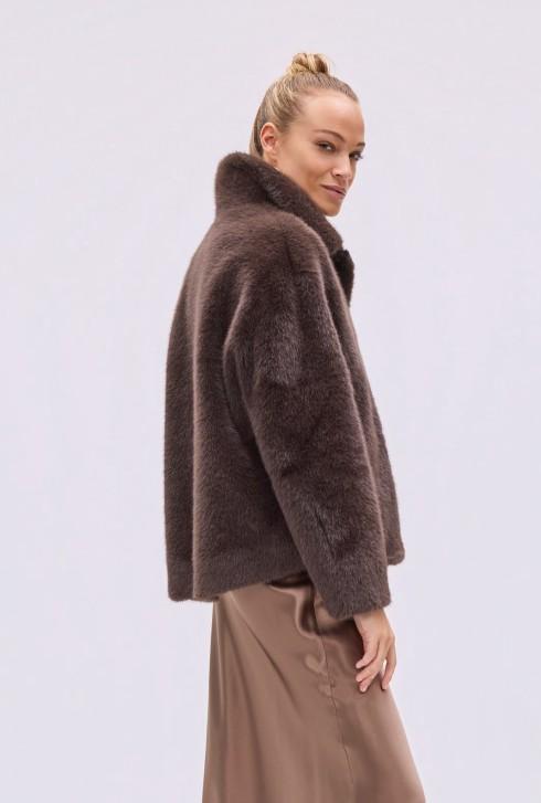 Jacke Daria Longhair Brown