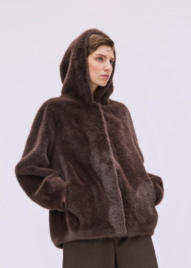 Jacke Hovy Longhair Brown