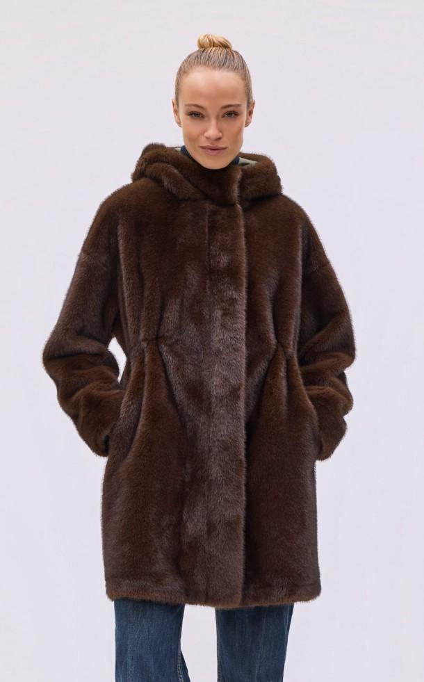 Mantel Janita Fake Mink Miele