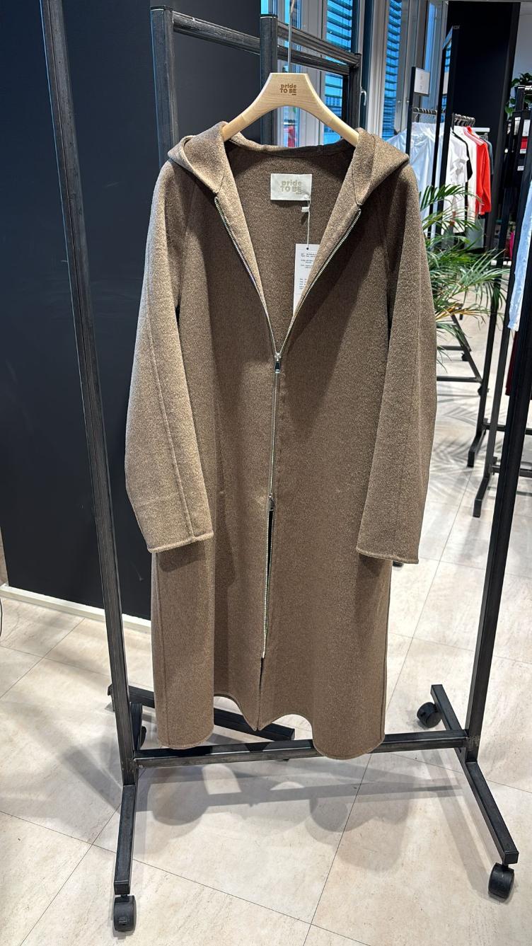 Mantel Cara Wool blend grey - 1