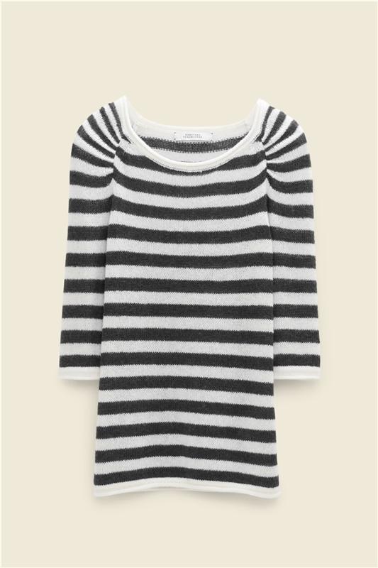 FRESH STRIPES pullover black and white