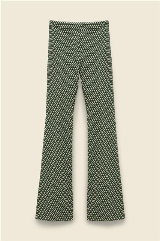 GRAPHIC STATEMENT pants green stripes