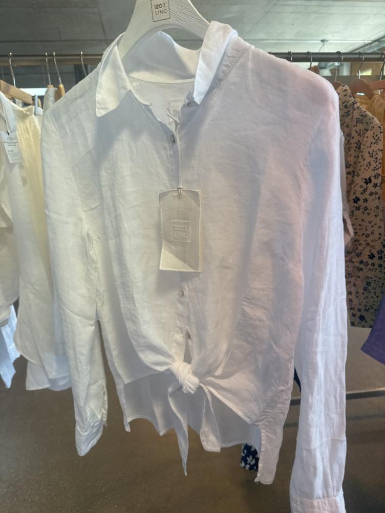Leinenbluse White
