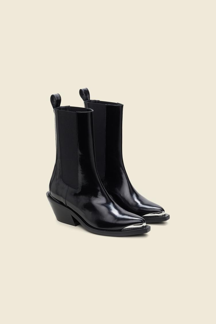 SHINY MOMENTS chelsea boot pure black