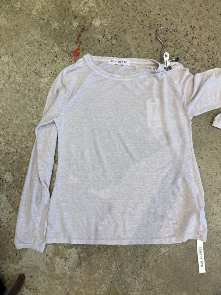 Leinenshirt Langarm Withe