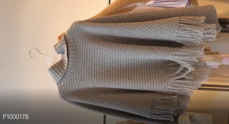 Ponchopulli Crossing flanell melange