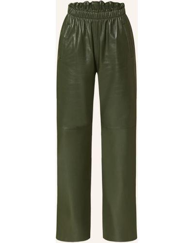 Lederhose Uranus dark khaki