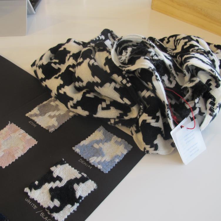 Schal Pied de Poule taupe - 1