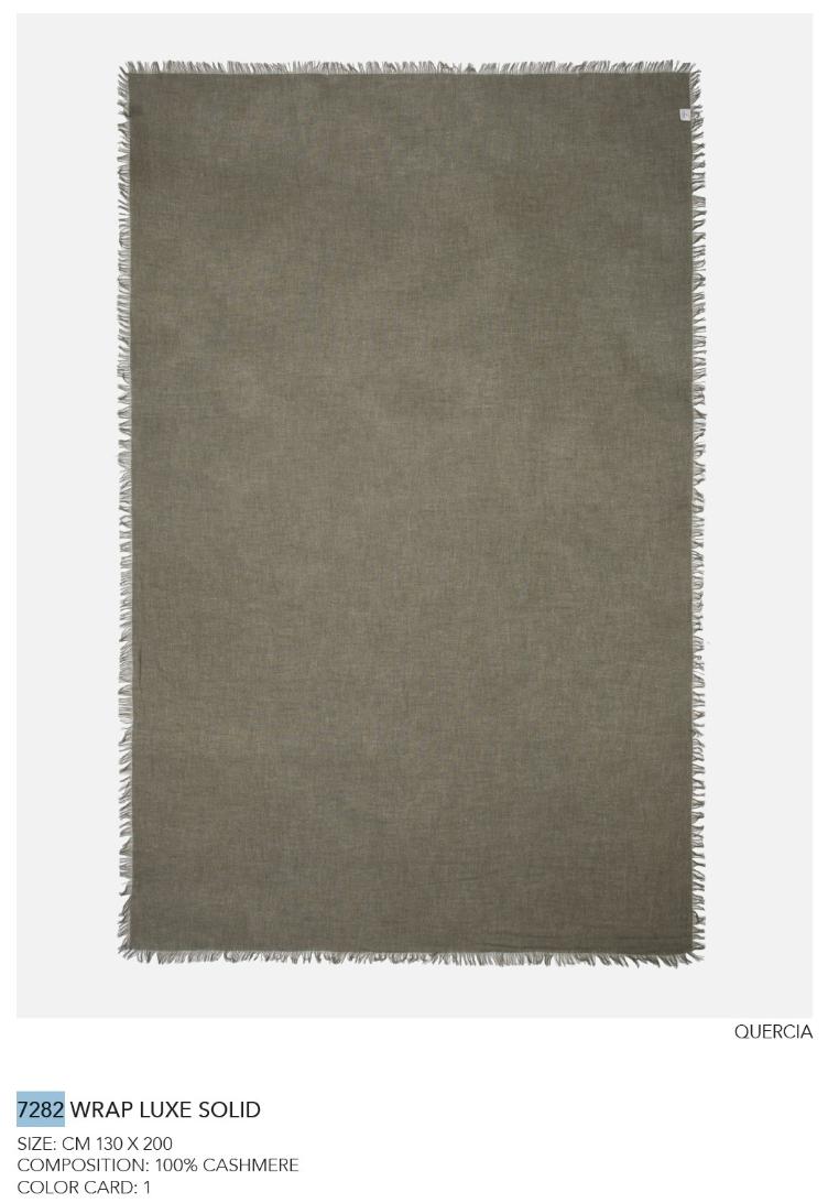 Schal Wrap Lux Solid khaki - 1