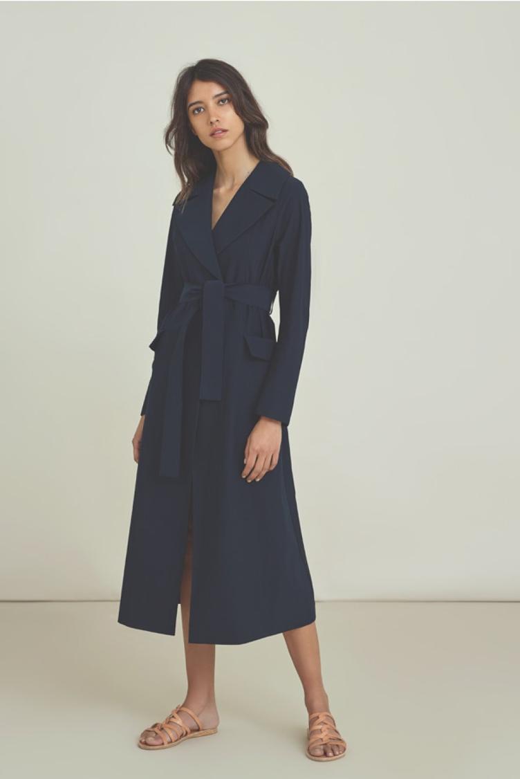 Long Coat blau