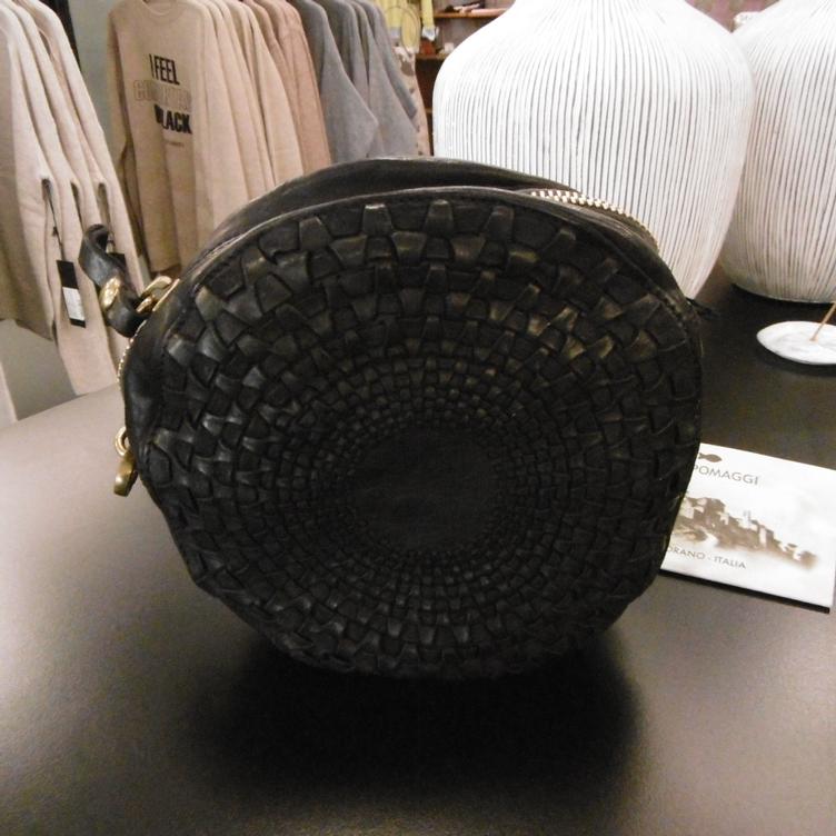 Tasche geflochten schwarz