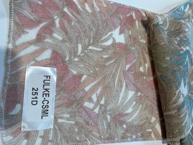 Schal leave print