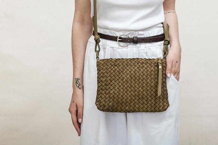 Tasche Lou Wood Gesso