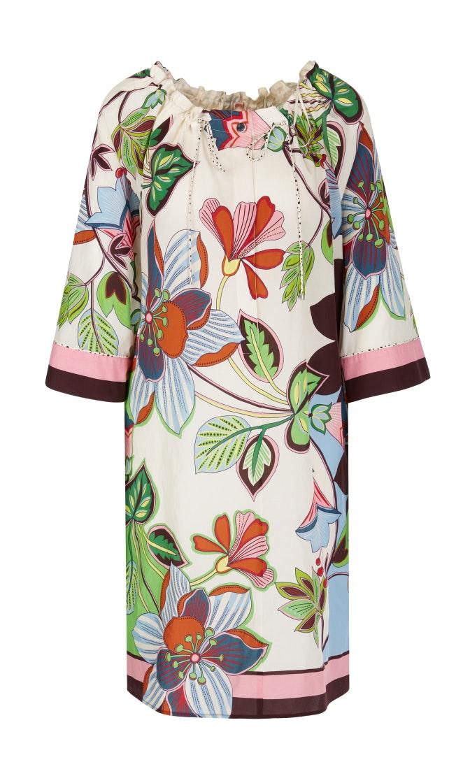 Kleid langarm Flower