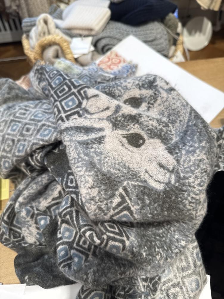 Schal Alpaca grau - 0