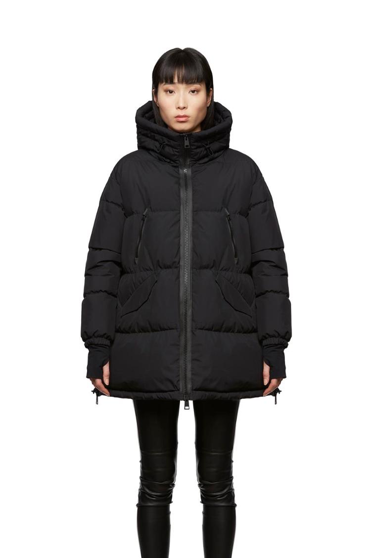 Daunenjacke Laminar schwarz