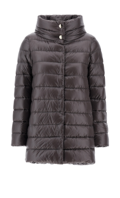 lange Daunenjacke camel - 0