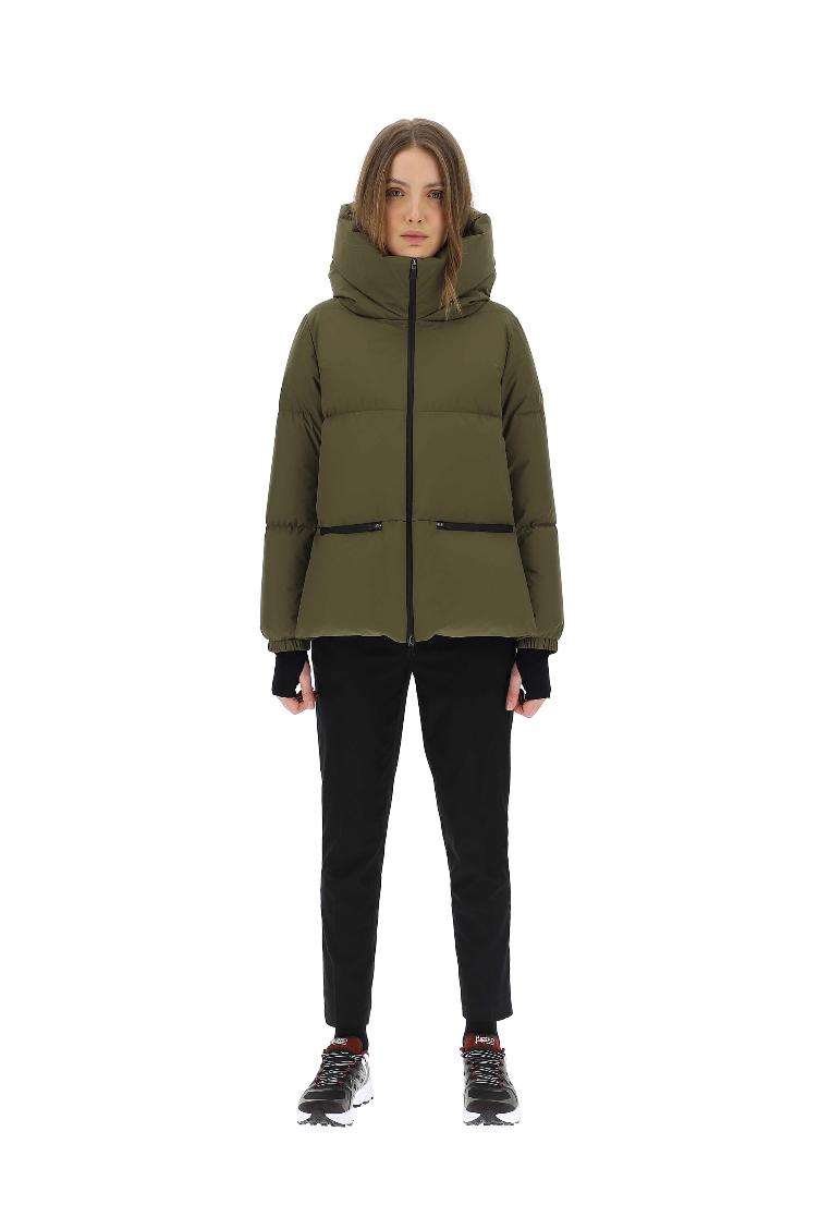 Daunenjacke schwarz wasserdicht - 1