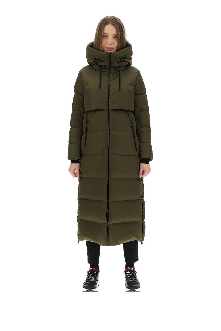 Daunenmantel schwarz wasserdicht