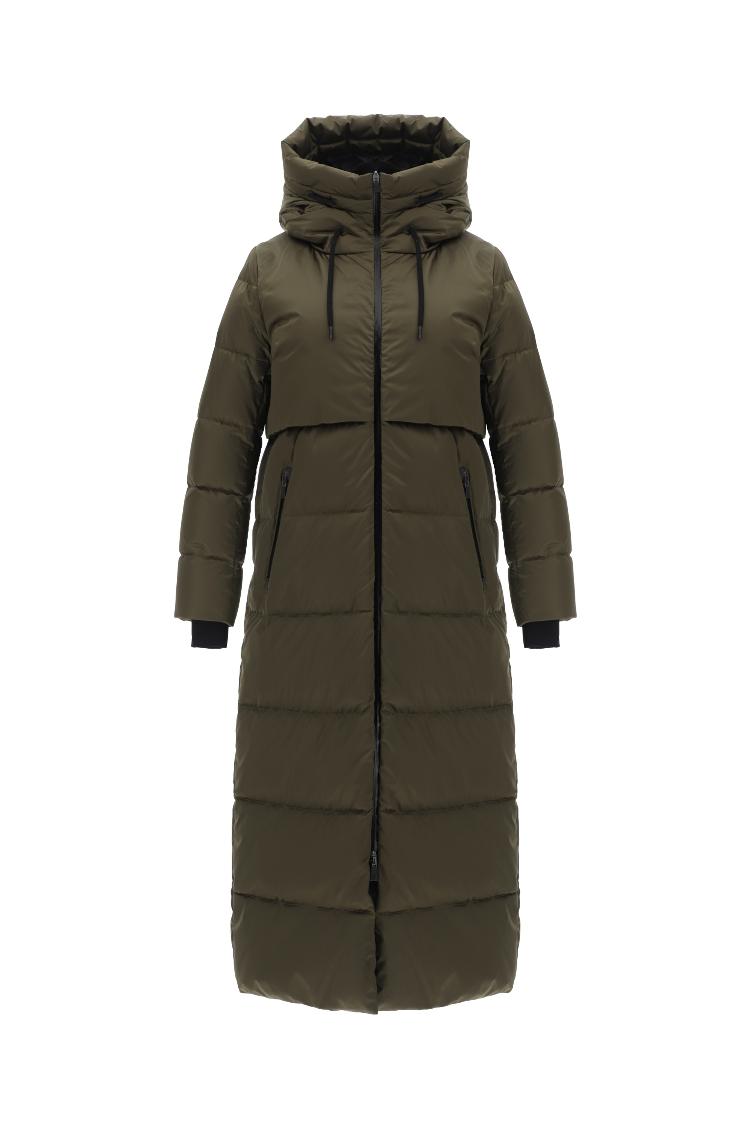 Daunenmantel schwarz wasserdicht - 8