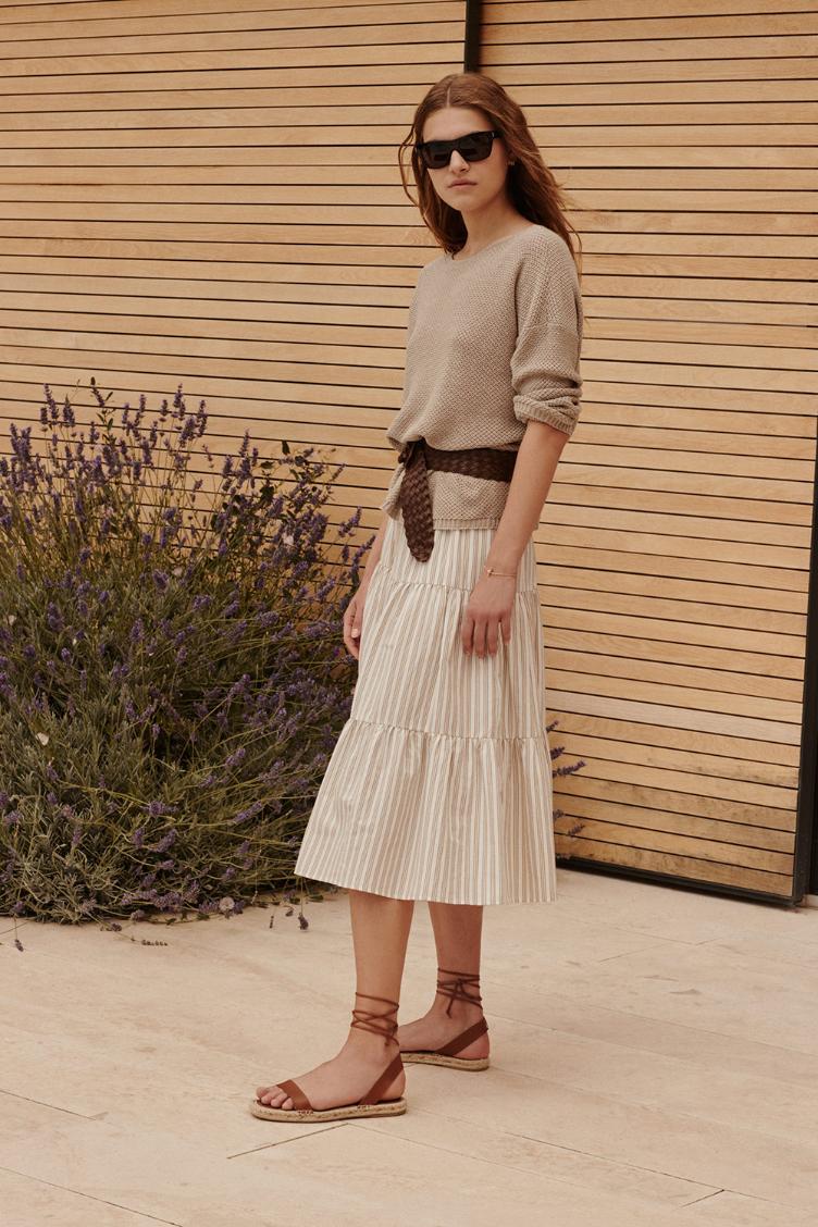 Jupe beige